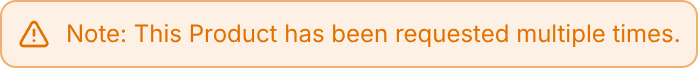Multiple order warning